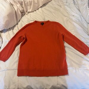 Women’s Orange Cashmere Sweater
